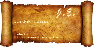 Jardek Edina névjegykártya